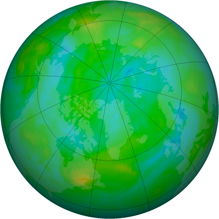 Arctic ozone map for 11 September 1979